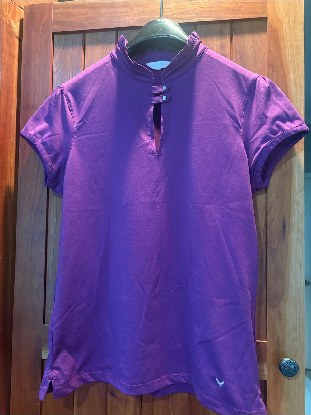 Callaway Purple Short Sleeve Golf Polo